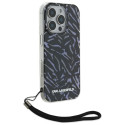Kryt Karl Lagerfeld Zebra With Cord iPhone 16 Pro Max fialová