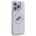 Kryt Karl Lagerfeld IML Metal pro iPhone 14 Pro Max - bílá