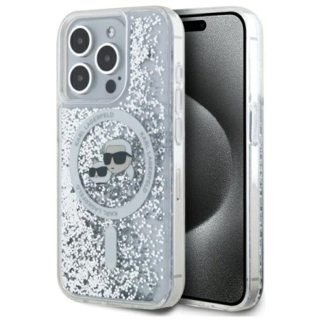 Kryt Karl Lagerfeld LIQUID GLITTER iPhone 15 Pro Max clear