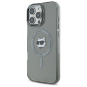 Kryt Karl Lagerfeld IML Metal Choupette iPhone 16 Pro černý