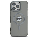 Kryt Karl Lagerfeld IML Metal Choupette iPhone 16 Pro černý