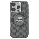 Kryt Karl Lagerfeld IML Monogram iPhone 16 Pro - black