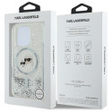 Kryt Karl Lagerfeld LIQUID GLITTER MagSafe pro iPhone 16 Pro - clear