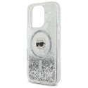 Kryt Karl Lagerfeld LIQUID GLITTER iPhone 16 Pro clear