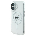 Kryt Karl Lagerfeld CHOUPETTE Head IML iPhone 16 - bílý