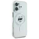Kryt Karl Lagerfeld CHOUPETTE Head IML iPhone 16 - bílý