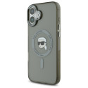 Kryt Karl Lagerfeld IML Metal Karl Head iPhone 16 černý
