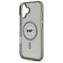 Kryt Karl Lagerfeld IML Metal Karl Head iPhone 16 černý