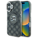 Kryt Karl Lagerfeld IML Monogram pro iPhone 16 - černý