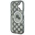 Kryt Karl Lagerfeld IML Monogram pro iPhone 16 - černý