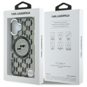 Kryt Karl Lagerfeld IML Monogram pro iPhone 16 - černý