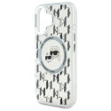 Kryt Karl Lagerfeld IML Monogram pro iPhone 16 - čirá