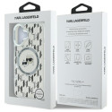 Kryt Karl Lagerfeld IML Monogram pro iPhone 16 - čirá