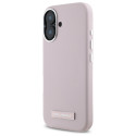 Kryt Karl Lagerfeld FW Metal Plate pro iPhone 16 - růžový