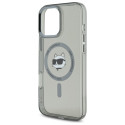 Kryt Karl Lagerfeld IML Metal CHOUPETTE iPhone 16 Pro Max černý