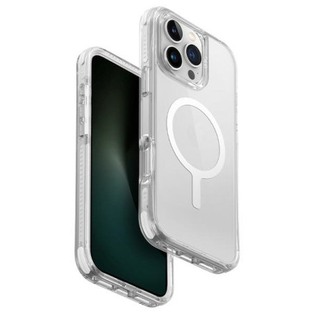 Kryt UNIQ COMBAT Magclick pro iPhone 16 Pro – bílá/lume white