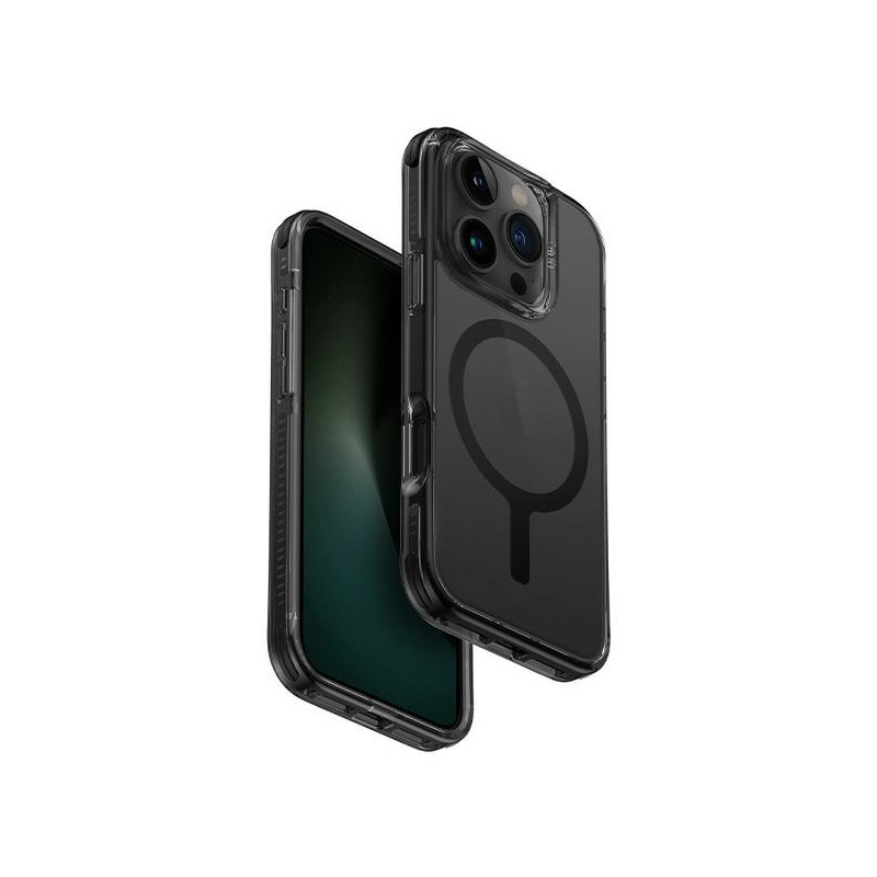 Kryt UNIQ COMBAT pro iPhone 16 Pro - black/carbon black