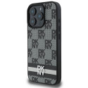 Kryt DKNY CHECKERED PATTERN pro iPhone 16 Pro - černý