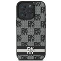 Kryt DKNY CHECKERED PATTERN pro iPhone 16 Pro - černý