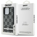 Kryt DKNY CHECKERED PATTERN pro iPhone 16 Pro - černý