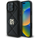 Kryt DKNY QUILTED STACK pro iPhone 16 Pro - černý