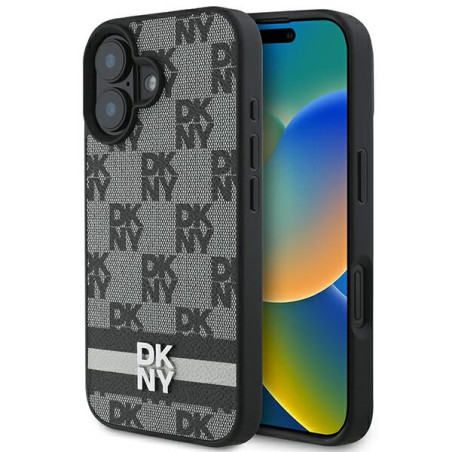 Kryt DKNY pro iPhone 16 - černý potisk