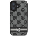 Kryt DKNY pro iPhone 16 - černý potisk