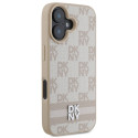 Kryt DKNY CHECKERED PATTERN pro iPhone 16 - růžový