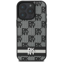 Kryt DKNY CHECKERED PATTERN pro iPhone 16 Pro Max – černý