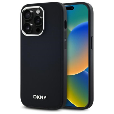 Kryt DKNY Plain Logo MagSafe iPhone 14 Pro černý