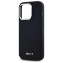 Kryt DKNY Plain Logo MagSafe iPhone 14 Pro černý