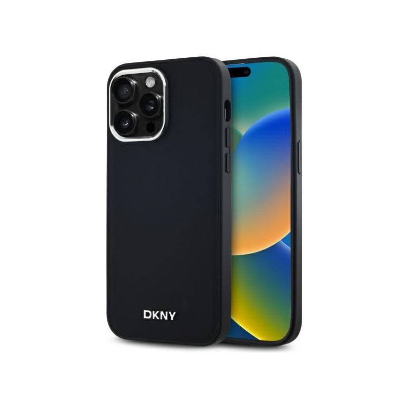 Kryt DKNY PLAIN LOGO pro iPhone 14 Pro Max - černý