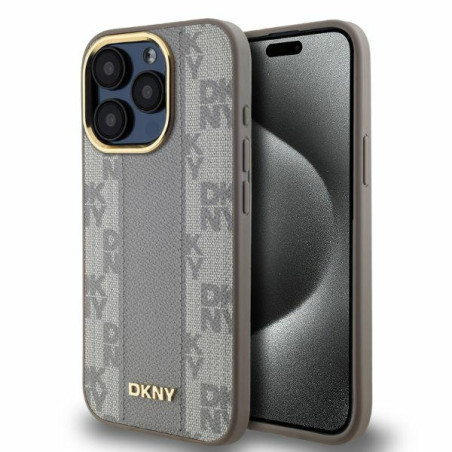 Kryt DKNY MagSafe iPhone 15 Pro - béžový