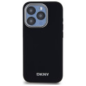 Kryt DKNY PLAIN LOGO MagSafe pro iPhone 15 Pro – černý