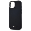 Kryt DKNY Plain Logo MagSafe iPhone 15 Plus - černý