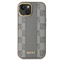Kryt DKNY MagSafe pro iPhone 15 - béžový