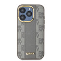 Kryt DKNY MagSafe Leather Checkered pro iPhone 15 Pro Max