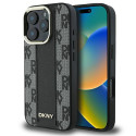 Kryt DKNY CHECKERED PATTERN pro iPhone 16 Pro černý