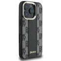 Kryt DKNY CHECKERED PATTERN pro iPhone 16 Pro černý