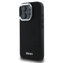 Kryt DKNY PLAIN SILVER iPhone 16 Pro - černý