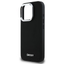 Kryt DKNY PLAIN SILVER iPhone 16 Pro - černý