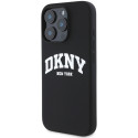 Kryt DKNY SILICONE WHITE PRINTED LOGO iPhone 16 Pro - černý