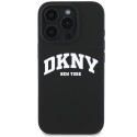 Kryt DKNY SILICONE WHITE PRINTED LOGO iPhone 16 Pro - černý