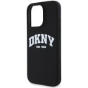 Kryt DKNY SILICONE WHITE PRINTED LOGO iPhone 16 Pro - černý