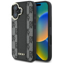 Kryt DKNY CHECKERED PATTERN pro iPhone 16 Plus - černý