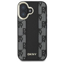 Kryt DKNY CHECKERED PATTERN pro iPhone 16 Plus - černý
