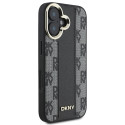 Kryt DKNY CHECKERED PATTERN pro iPhone 16 Plus - černý