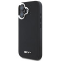 Kryt DKNY PLAIN SILVER Logo MagSafe iPhone 16 – černý