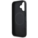 Kryt DKNY PLAIN SILVER Logo MagSafe iPhone 16 – černý