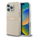 Kryt DKNY Repeat Texture Pattern iPhone 16 Pro Max - růžová